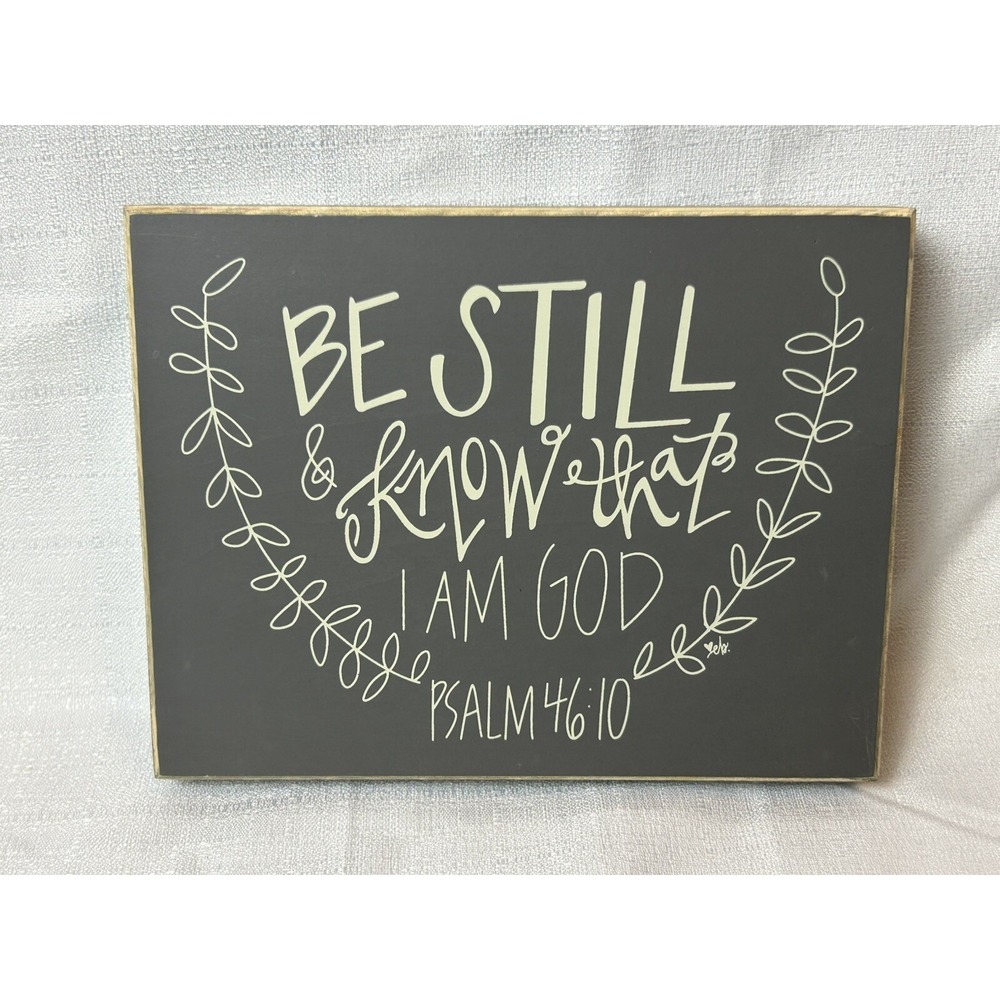 Be Still And Know That I Am Wooden Shelf Sitter Decor‎